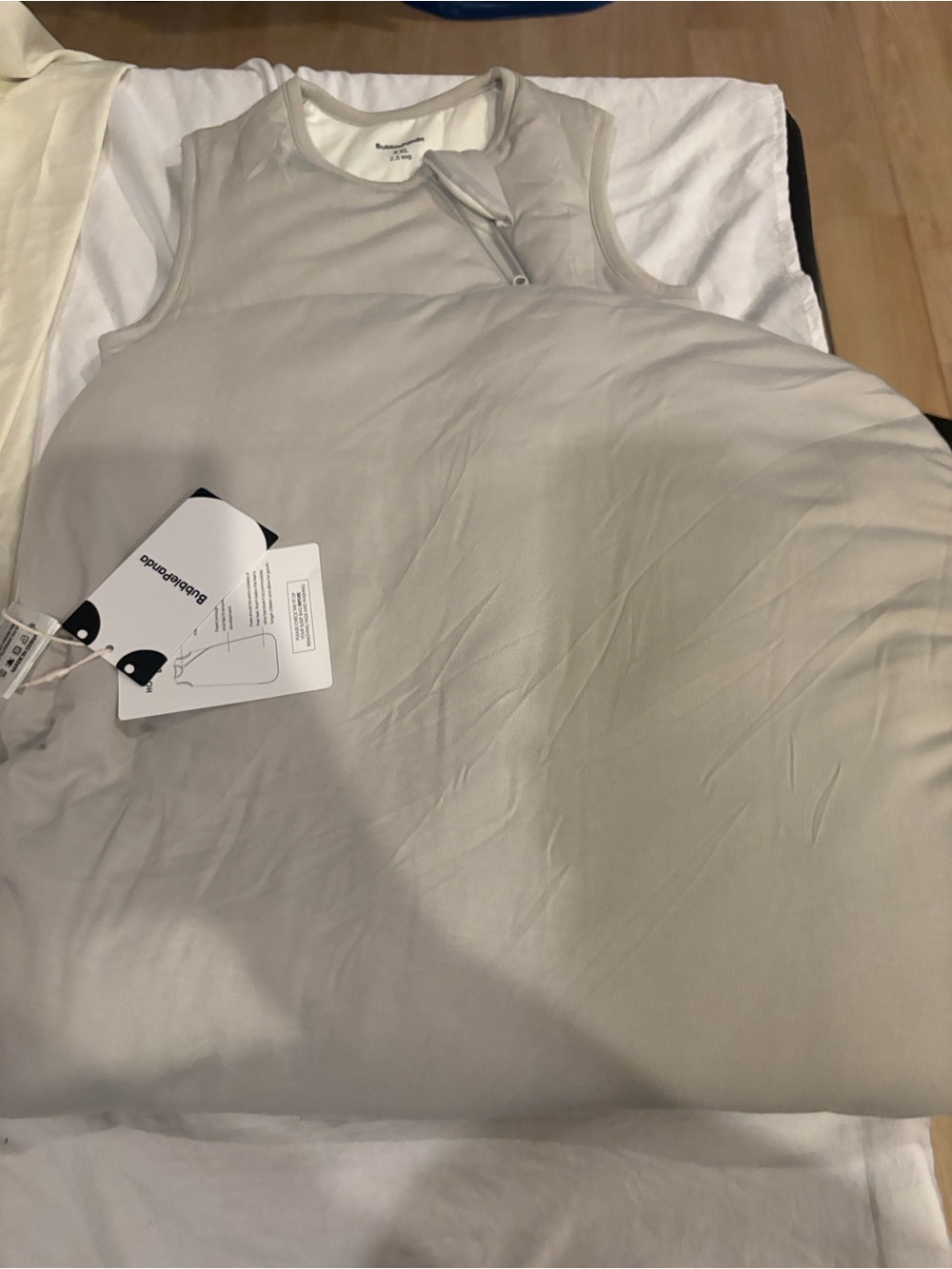 Bubble panda Sleep Sack - Light Gray Sleeveless Sleeping Bag